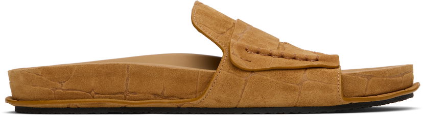 Badkläder Jacquemus Jacquemus Suede Loafer Sandals Brun | 25E251FO172-4355