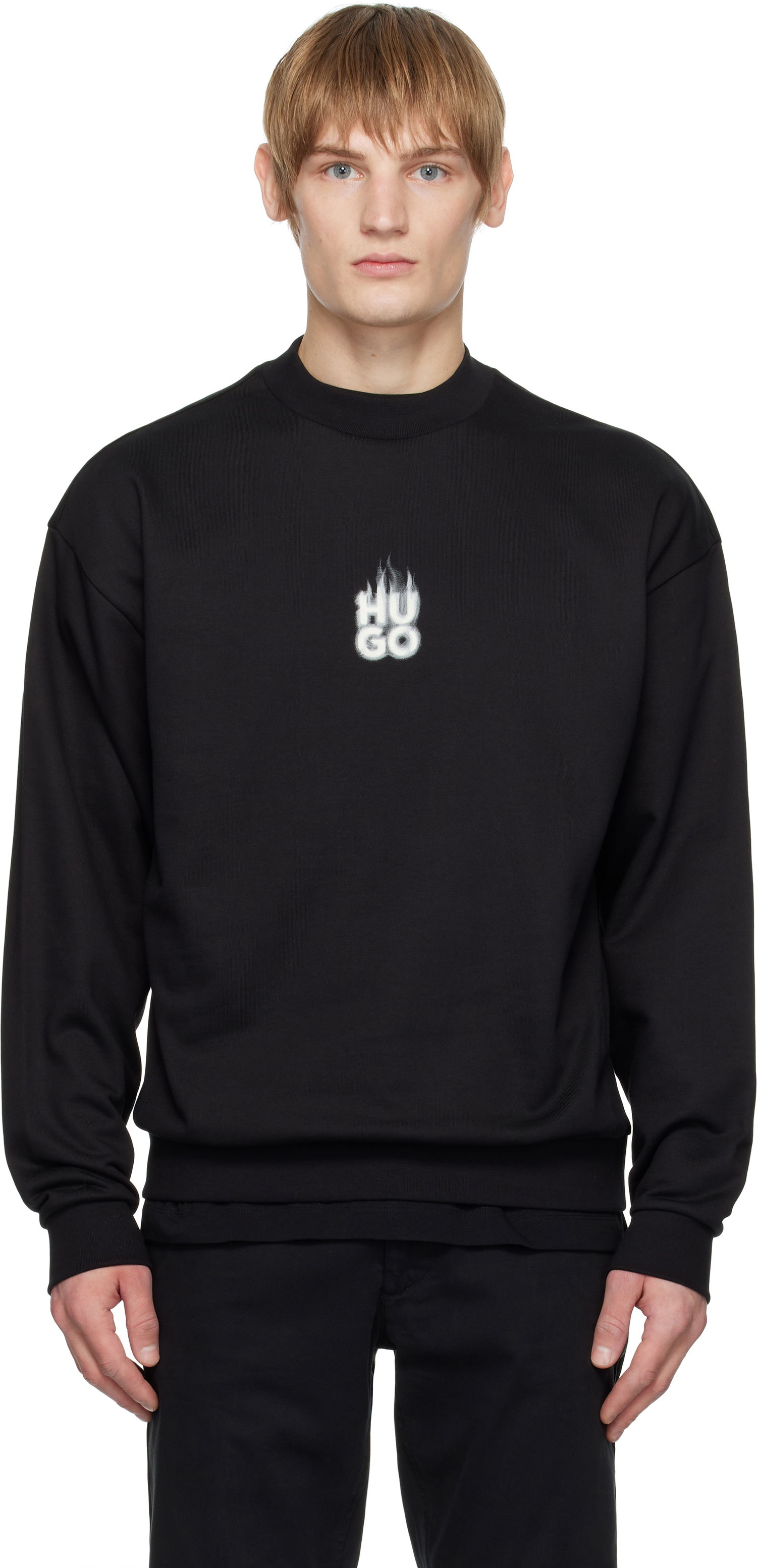 Sweatshirt BOSS Flame Logo Sweatshirt Svart | 50530427, 0