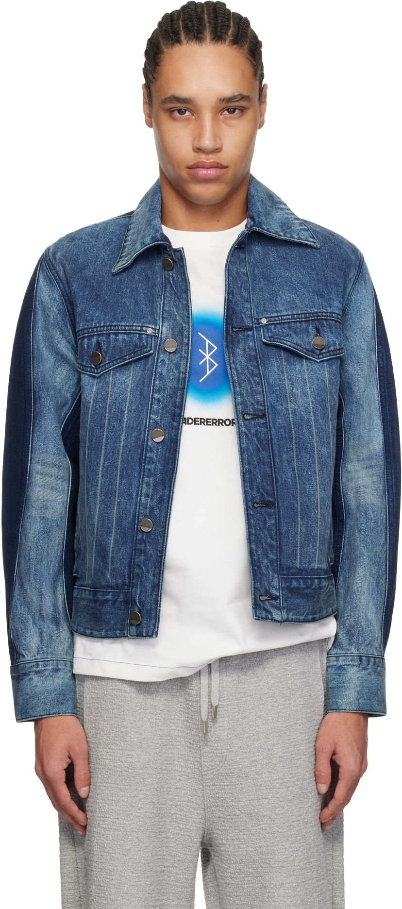 Jacka ADER ERROR ADER error 1603 Denim Jacket Blå | BO01SSJK1603BL