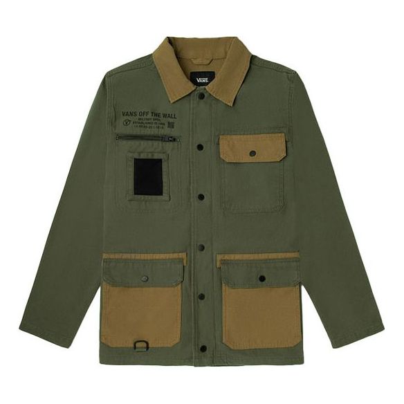 Jacka Vans Vans Splicing Cargo Coach Jacket Grön | VN0A4RQ4Z5E
