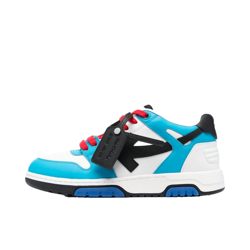 Sneakers och skor Off-White Out Of Office OOO Low Tops White Arctic Blue Red Blå | OMIA189S23LEA0014510
