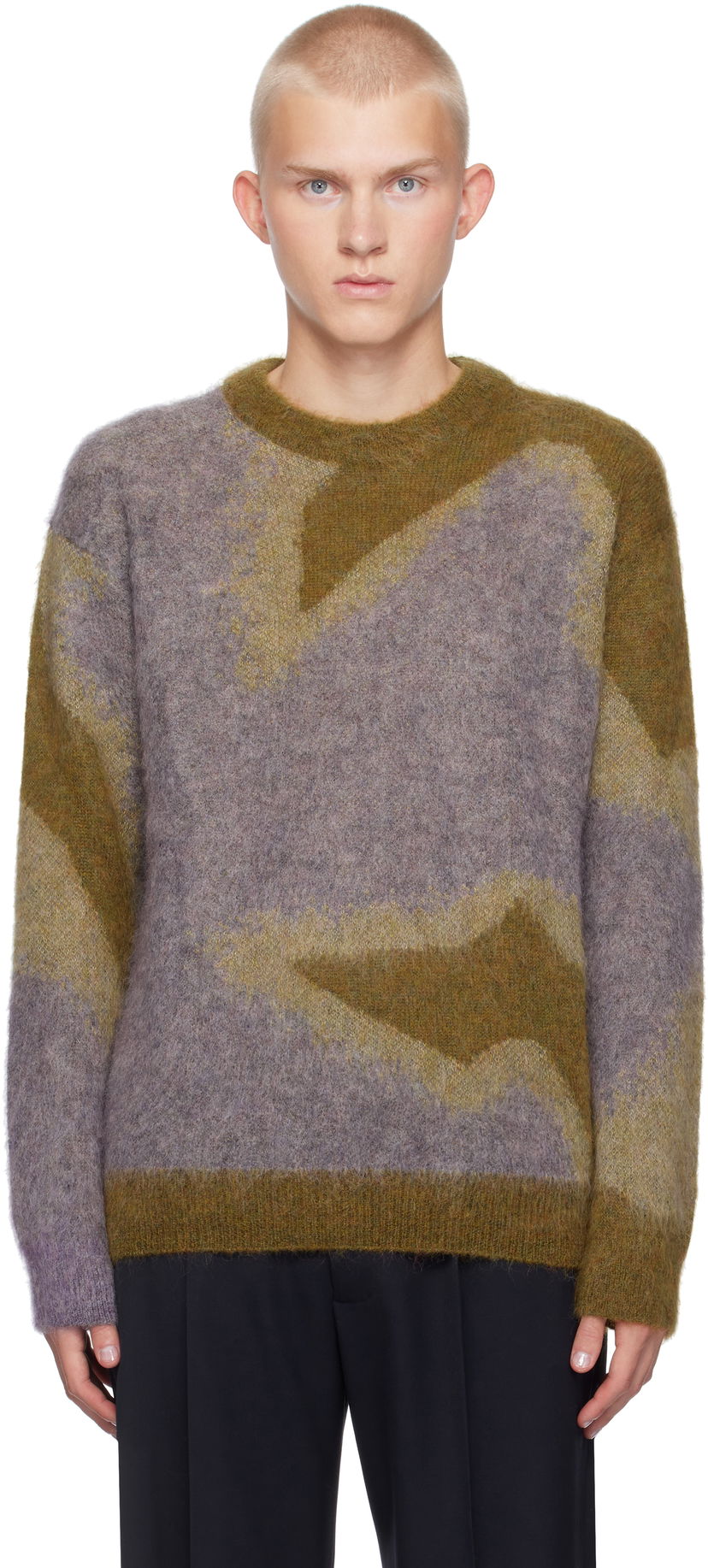 Sweater Paul Smith Paul Smith Photogram Leaves Mohair-Blend Sweater Flerfärgad | M1R-923Y-N02512-10