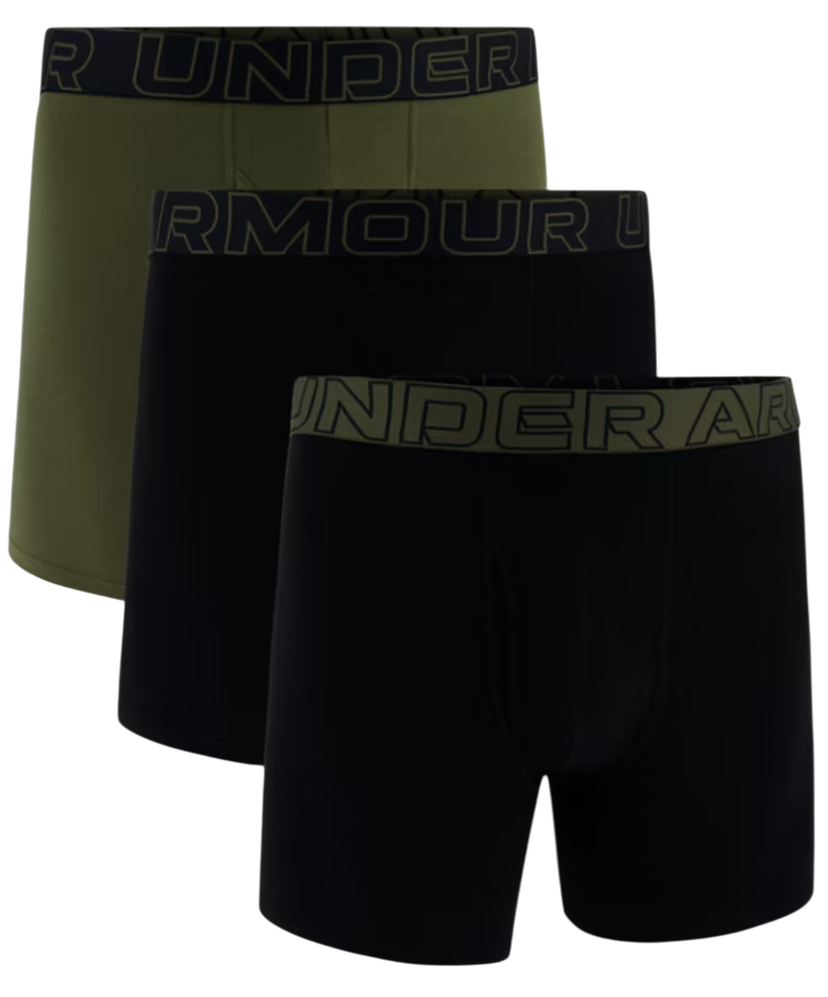 Boxare Under Armour Under Armour Solid 6in 3-Pack Boxer Shorts Svart | 1383889-005