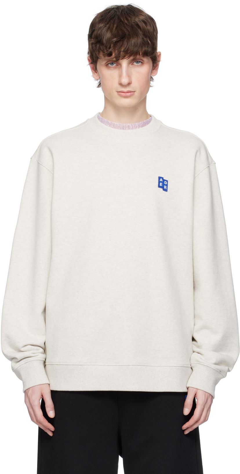 Sweater ADER ERROR ADER error Sig; TRS Tag 01 Sweatshirt Beige | BO42FYSW0101OT