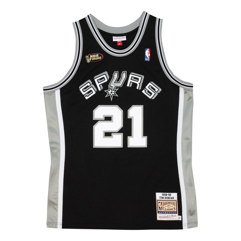 Jersey Mitchell & Ness NBA San Antonio Spurs 1998-99 Tim Duncan 21 Jersey Svart | AJY4CP19169-SASBLCK98TDU