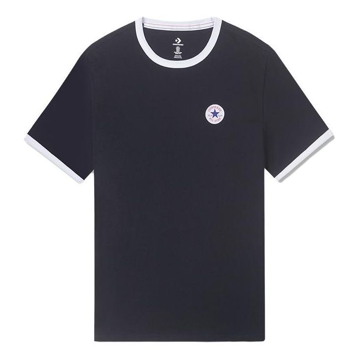 T-shirt Converse Short Sleeve Ringer Tee Mörkblå | 10025909-A03, 0