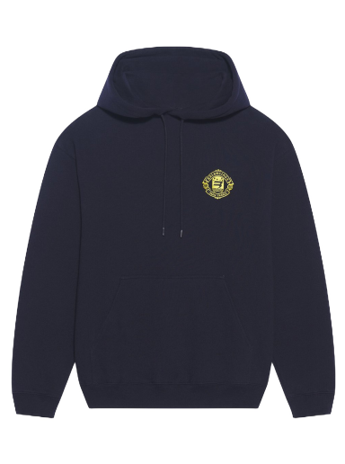 Sweatshirt Balenciaga Quest Medium Fit Hoodie Mörkblå | 600583TLV604140