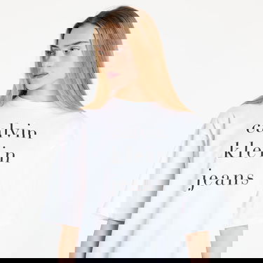 T-shirt CALVIN KLEIN Calvin Klein Jeans Short Sleeve Logo T-Shirt Vit | LV047B827G YAA, 1