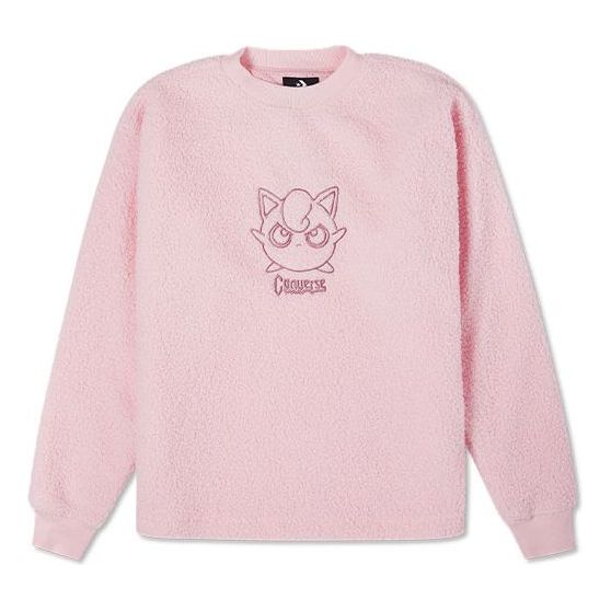 Sweater Converse Converse x Pokemon Embroidered Fleece Sweatshirt Rosa | 10023902-660, 0