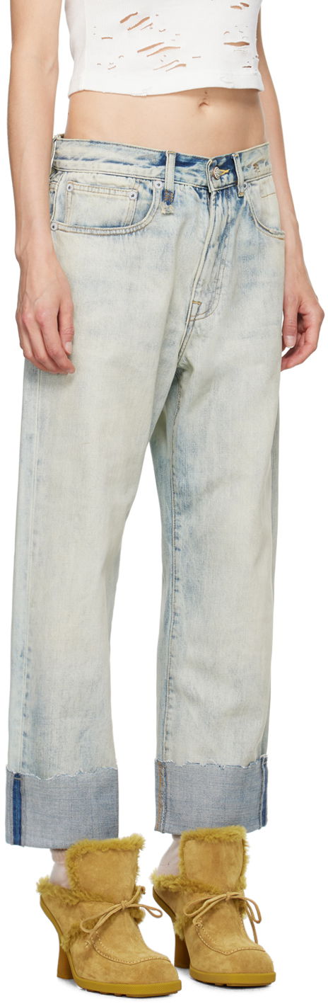 Jeans R13 R13 Cuffed X-Boyfriend Jeans Blå | R13WD111-D218C, 1