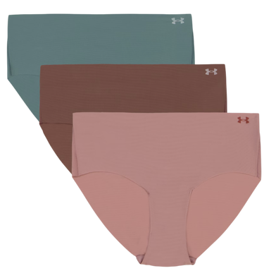 Trosor Under Armour Under Armour Solid 3-Pack Hipster Panties Rosa | 1383895-673, 0