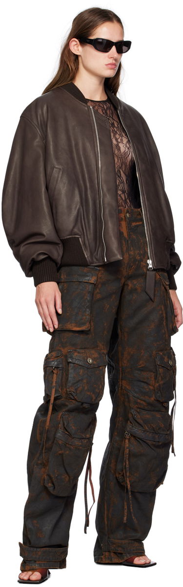 Cargo byxor The Attico The Attico Fern Cargo Pants Brun | SPEWCP180 C106, 3
