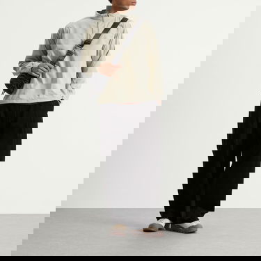 Sweatshirt BEAMS Tech Stand Collar Quarter-Zip Pullover Beige | 1111-1249-803-20, 4