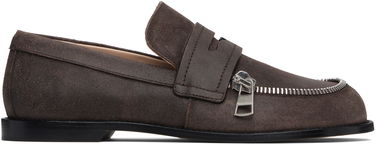 Sneakers och skor JW Anderson Suede Zipper Biker Loafers Brun | MC0002-LA0319, 0