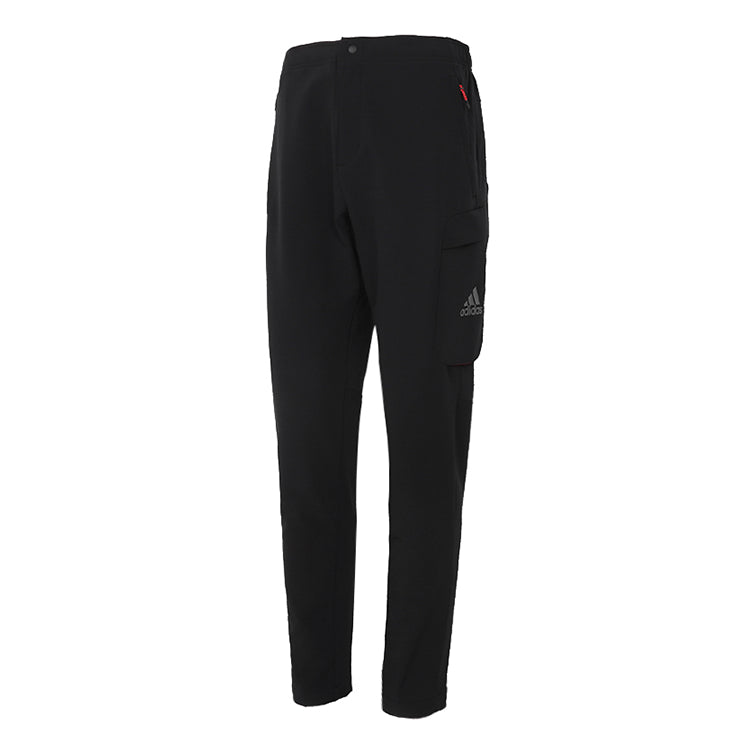 Cargo byxor adidas Originals Casual Woven Fleece Cargo Pants Svart | GN7352