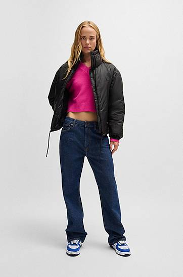 Pufferjacka BOSS Happy HUGO Water-Repellent Puffer Jacket Svart | 50522254, 1