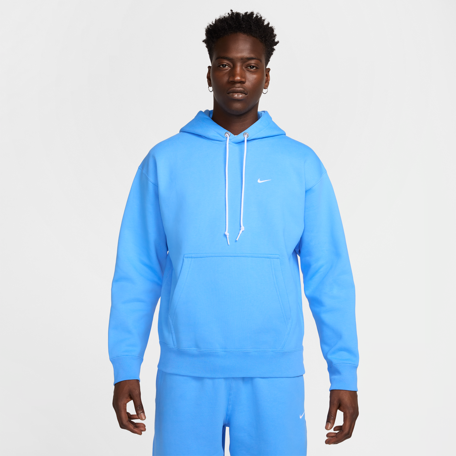Sweatshirt Nike Solo Swoosh Fleece Hoodie Blå | DX1355-412, 1