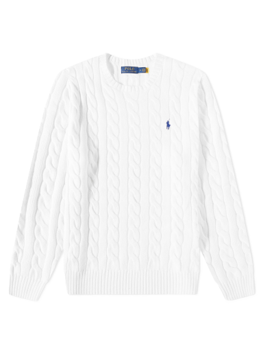 Sweater Polo by Ralph Lauren s Cotton Cable Vit | 710775885033