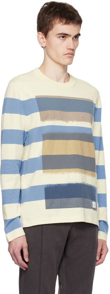 T-shirt Paul Smith PS Paul Smith Stripe Long Sleeve Sweater Beige | M2R-226Y-L21872, 1