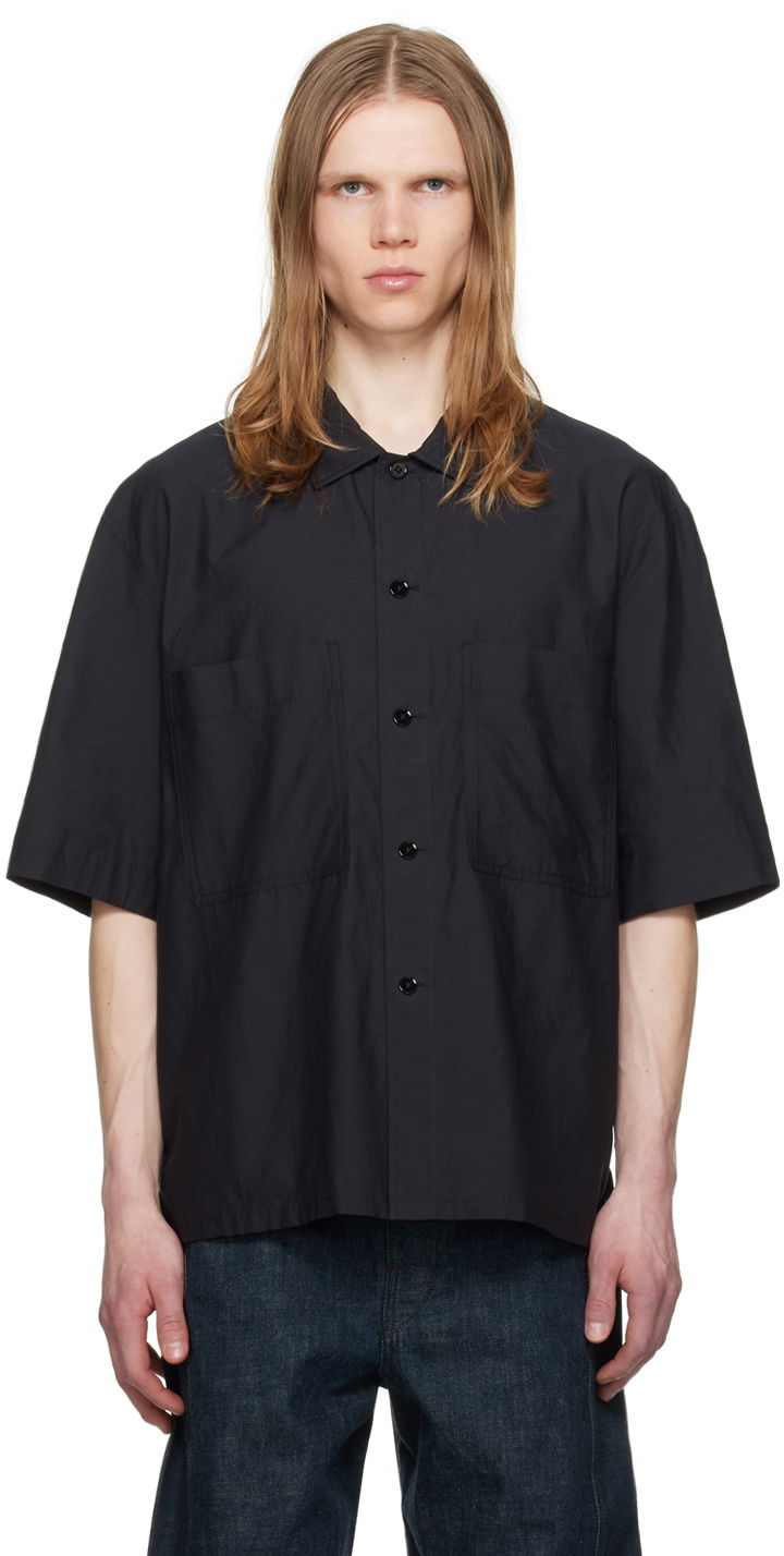 Skjorta LEMAIRE Lemaire Washed Pyjama Shirt Svart | SH1093 LF1209