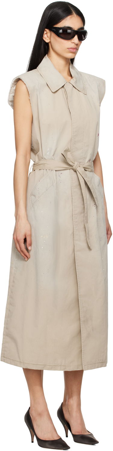 Klä Maison Margiela MM6 Maison Margiela Sleeveless Trench Coat Beige | S62FB0082 S78537, 1
