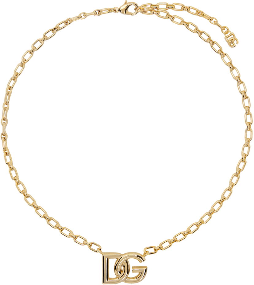Halsband Dolce & Gabbana Gold 'DG' Necklace Metallisk | WNN5L3W1111