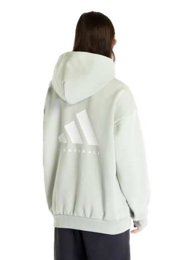Sweatshirt adidas Originals Basketball Hoodie UNISEX "Halo Green" Grön | IA3437