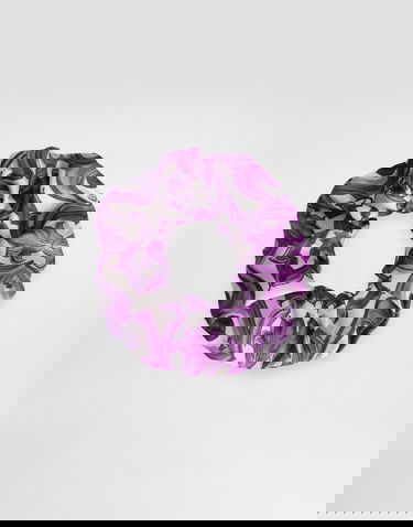 Tillbehör Dolce & Gabbana Dolce & Gabbana Majolica-Print Twill Scrunchie Purpur | LB7A12HI1Y8I23TN, 2