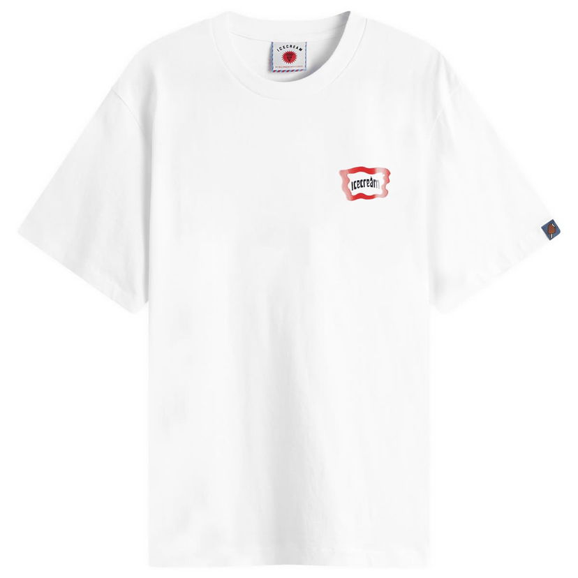 T-shirt BBC IceCream ICECREAM Roundabout T-Shirt, Size Large Vit | IC24460-WHT