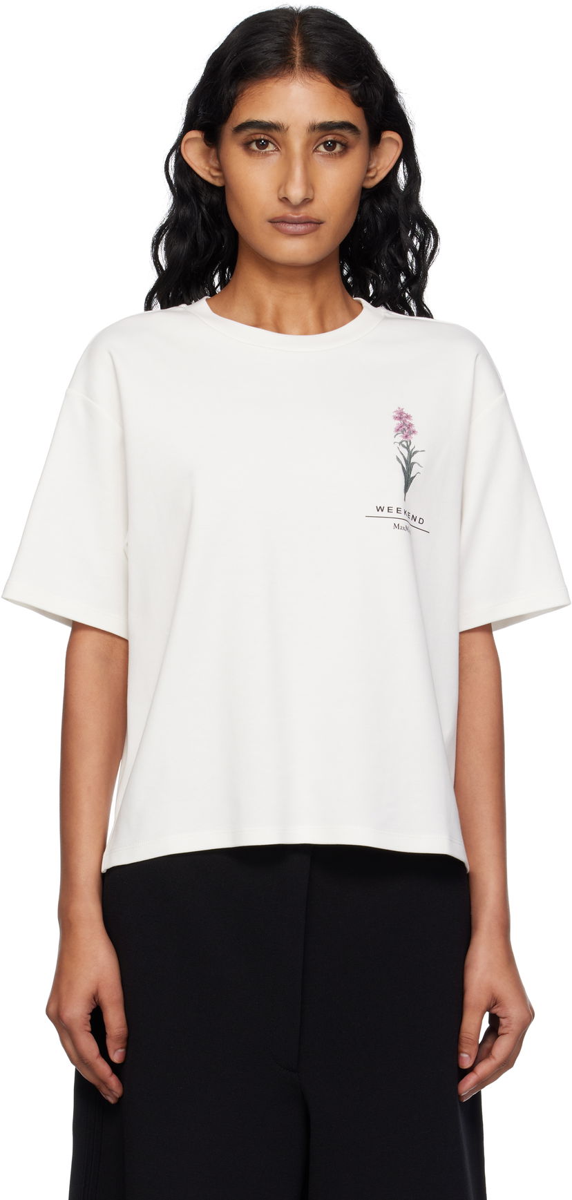 T-shirt Max Mara Weekend Max Mara Lecco T-Shirt Vit | 2515941052600