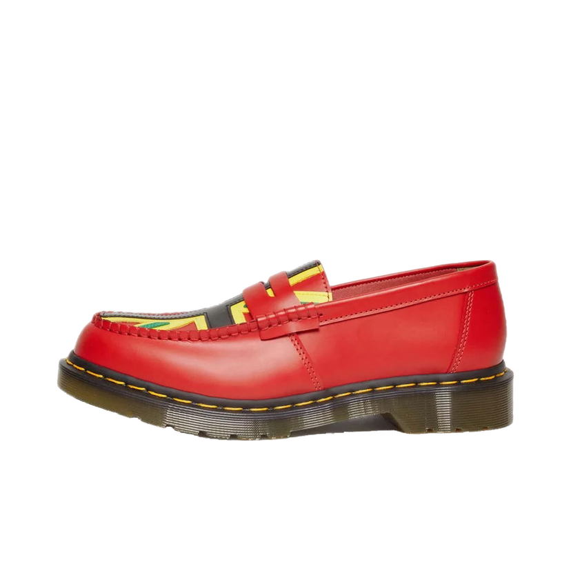 Sneakers och skor Dr. Martens Penton Loafer Denim "Tears Red" Röd | 31742637