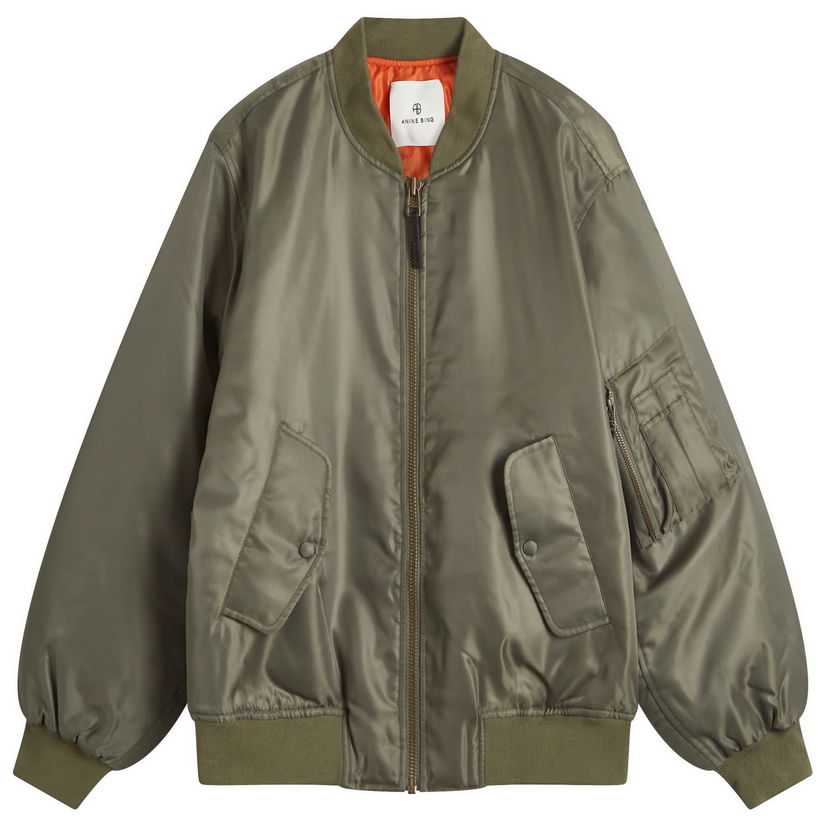 Bomberjacka Anine Bing Leon Bomber Jacket, Size Large Grön | A-01-7160-320