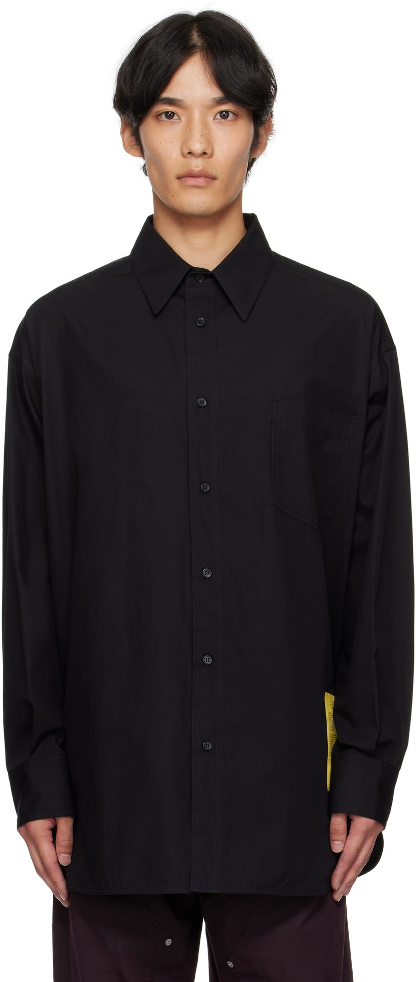 Skjorta Maison Margiela MM6 Maison Margiela Poplin Shirt Svart | SH0DT0034 M35480