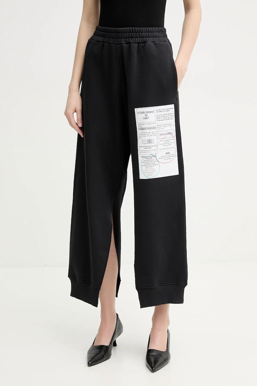 Träningsbyxor Maison Margiela MM6 Maison Margiela Print Sweatpants Svart | S52KA0527.M25012