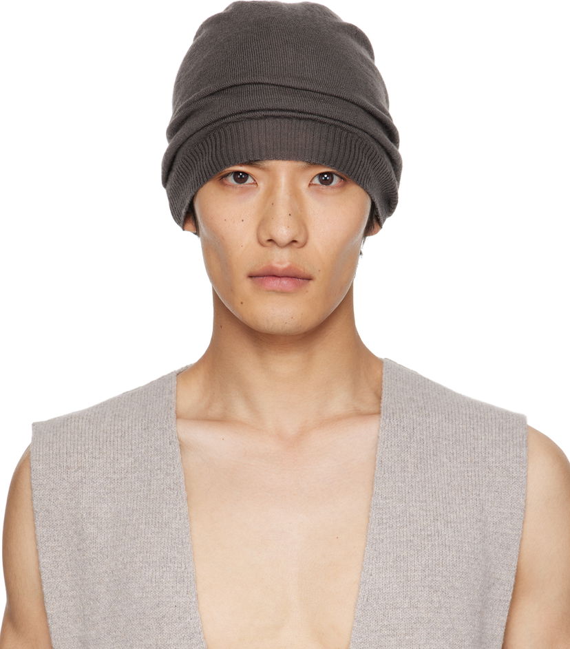 Mössa Rick Owens Rick Owens Concordians Beanie Grå | RU02E1494 WS