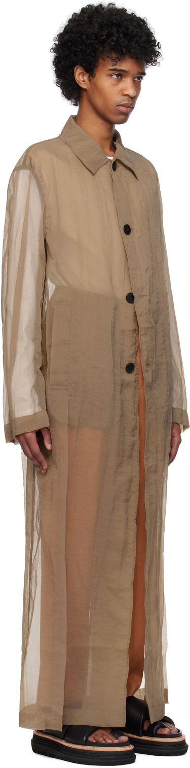 Regnrock Dries Van Noten Dries Van Noten Loose Fit Mac Coat Brun | 251-020213-1329, 1