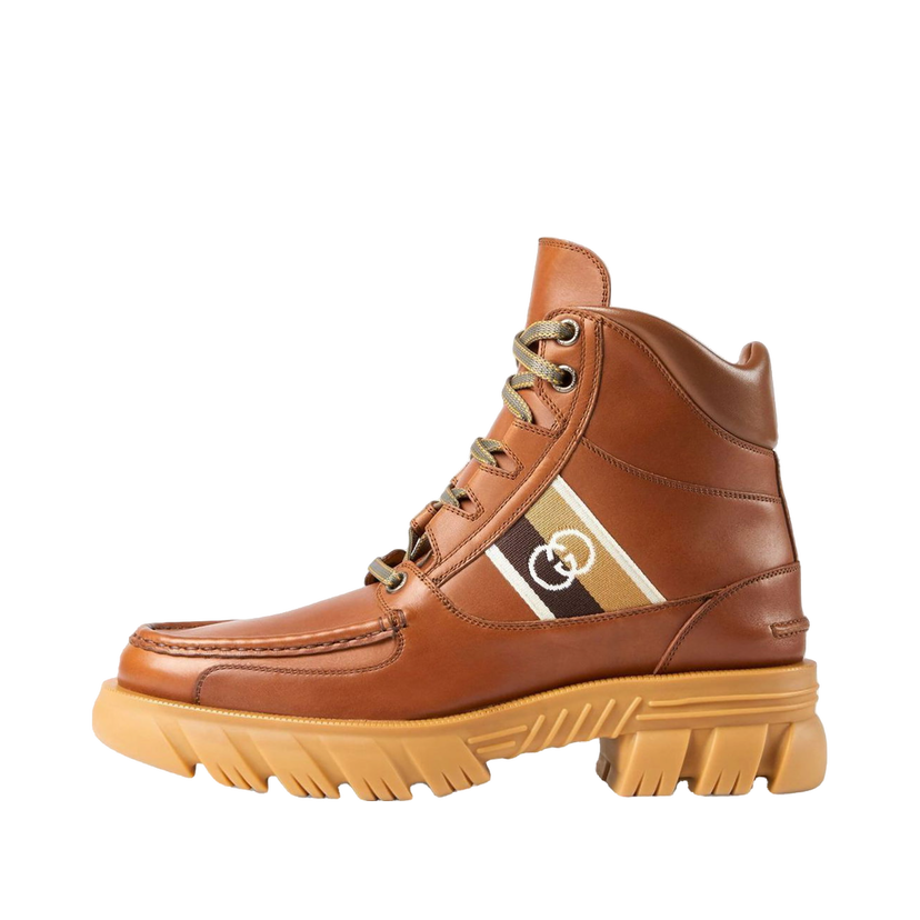 Sneakers och skor Gucci Ankle Boot with Interlocking G 'Brown' Brun | 663368 DTNE0 2560