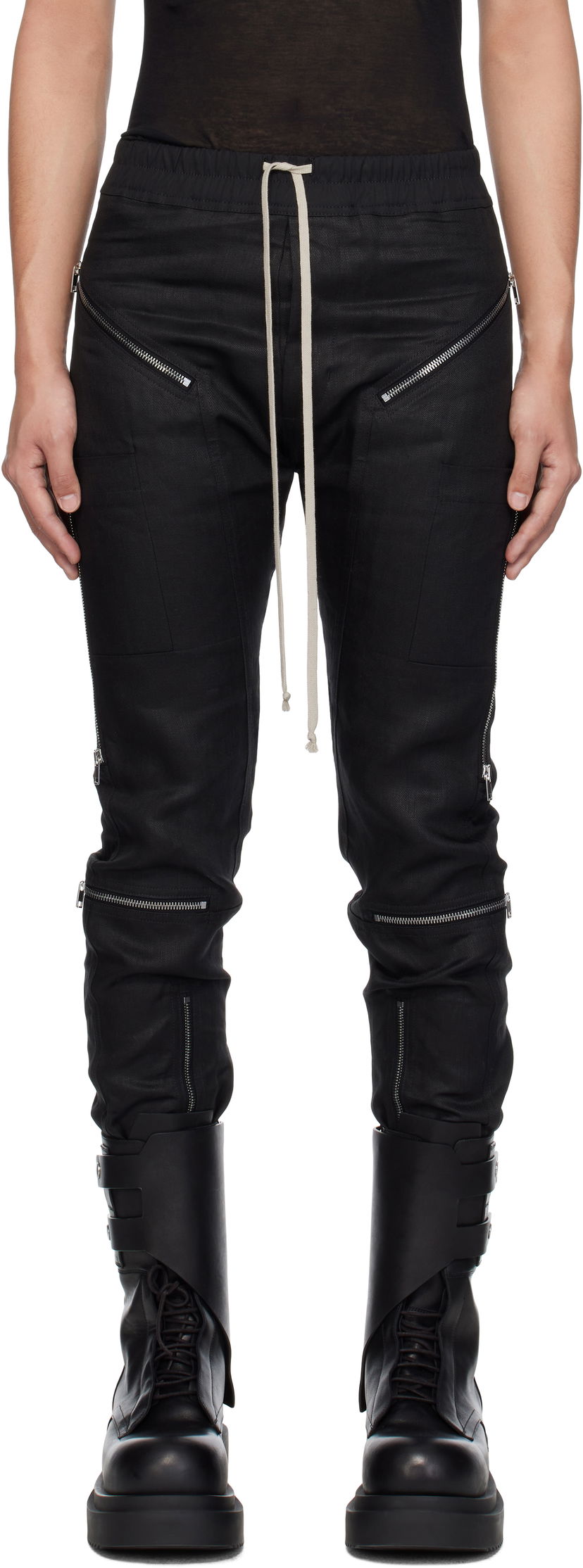 Träningsbyxor Rick Owens Rick Owens Hollywood Headon Trousers Svart | RU01E5368 TWL