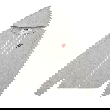 Sweatshirt Comme des Garçons PLAY Zip Up Hoodie Grå | AZ T167 051 1, 1