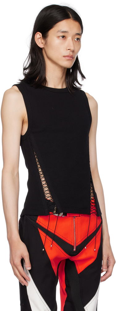 Linne Dion Lee Dion Lee Picot Lace Tank Top Svart | C3149P23, 1