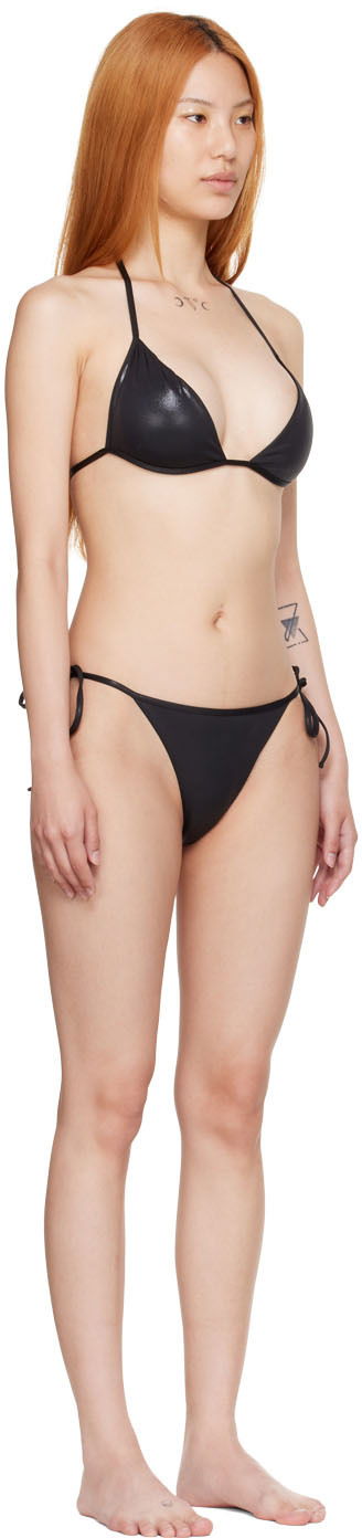 Badkläder The Attico The Attico Triangle Bikini Svart | 223WBB53 E052, 1