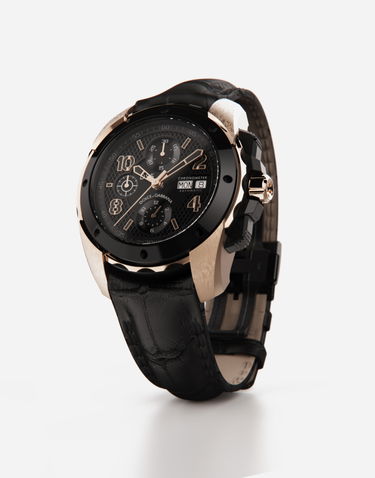 Klocka Dolce & Gabbana Dolce & Gabbana DS5 Chronometer Automatic Watch with Black Alligator Strap Metallisk | WWES1MWW036N0000, 2