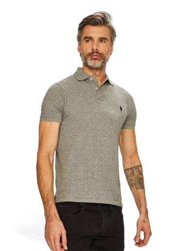 Polotröja Polo by Ralph Lauren Slim Fit Polo Grå | 710548797011