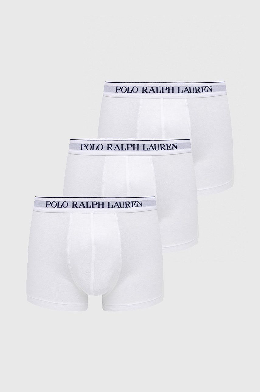 Boxare Polo by Ralph Lauren Cotton Trunk - 3 Pack Vit | 714835885001, 0