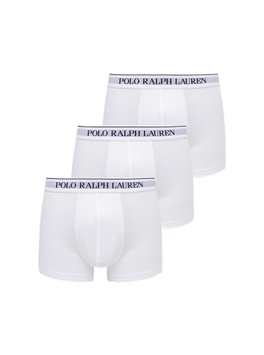 Boxare Polo by Ralph Lauren Cotton Trunk - 3 Pack Vit | 714835885001