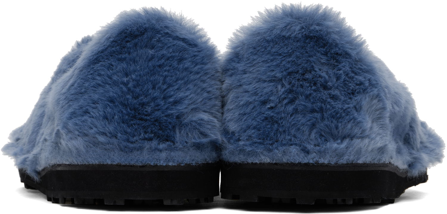 Kläder Marni Marni Faux-Fur Loafers Blå | MOMR006402 P8211, 1