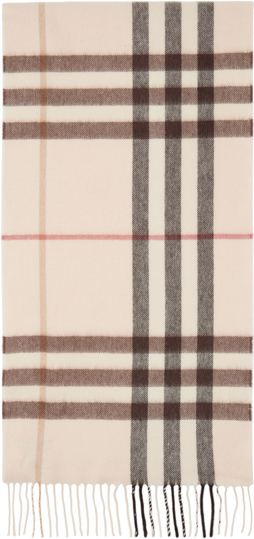 Halsduk Burberry Check Cashmere Scarf Beige | 8103011
