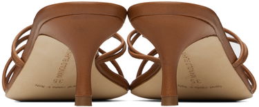Tillbehör Manolo Blahnik Manolo Blahnik Ninfemu Kitten Heel Mules Brun | 224-1738, 1