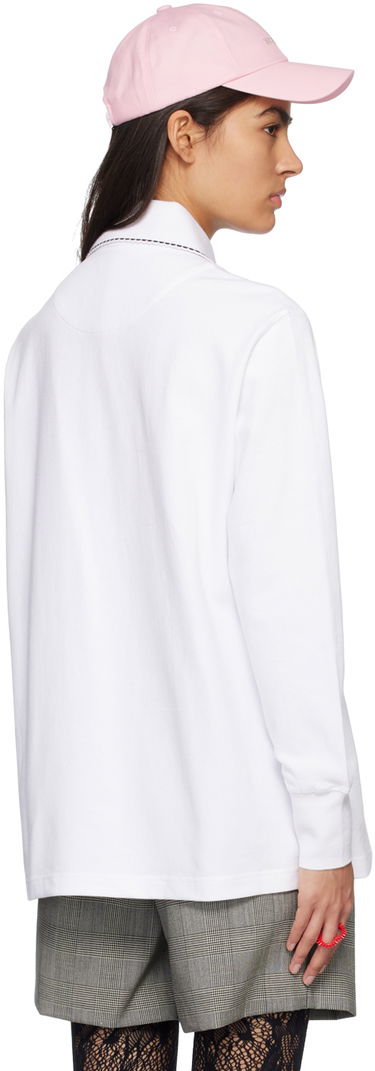Polotröja We11done We11done Scalloped Polo Vit | WD-TT1-23-819-U-WH, 2