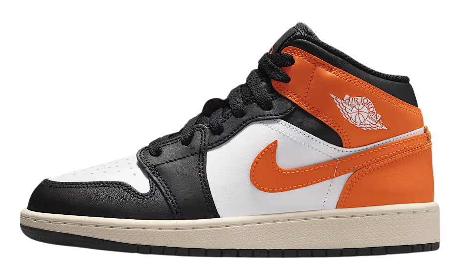 Sneakers och skor Jordan Jordan 1 Mid Black Toe Orange | DQ8423-801, 0